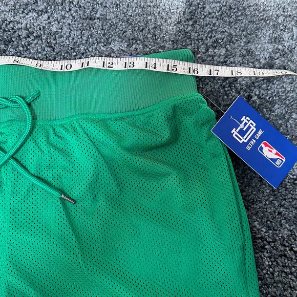 Mens Boston Celtics NBA Ultra Game Kelly Green King Court Player Shorts Medium - Picture 6 of 15